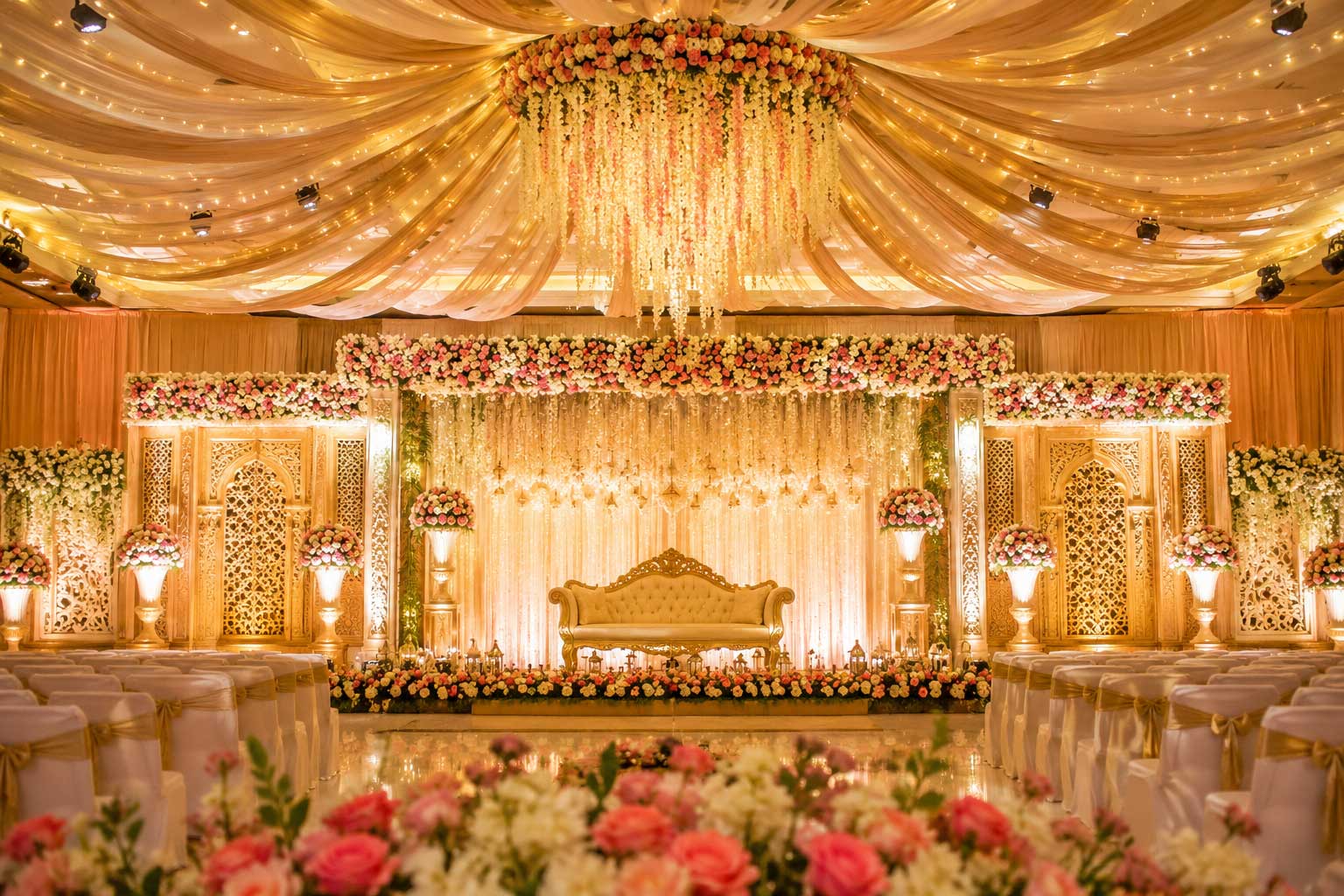 Decoration wedding hall and stage