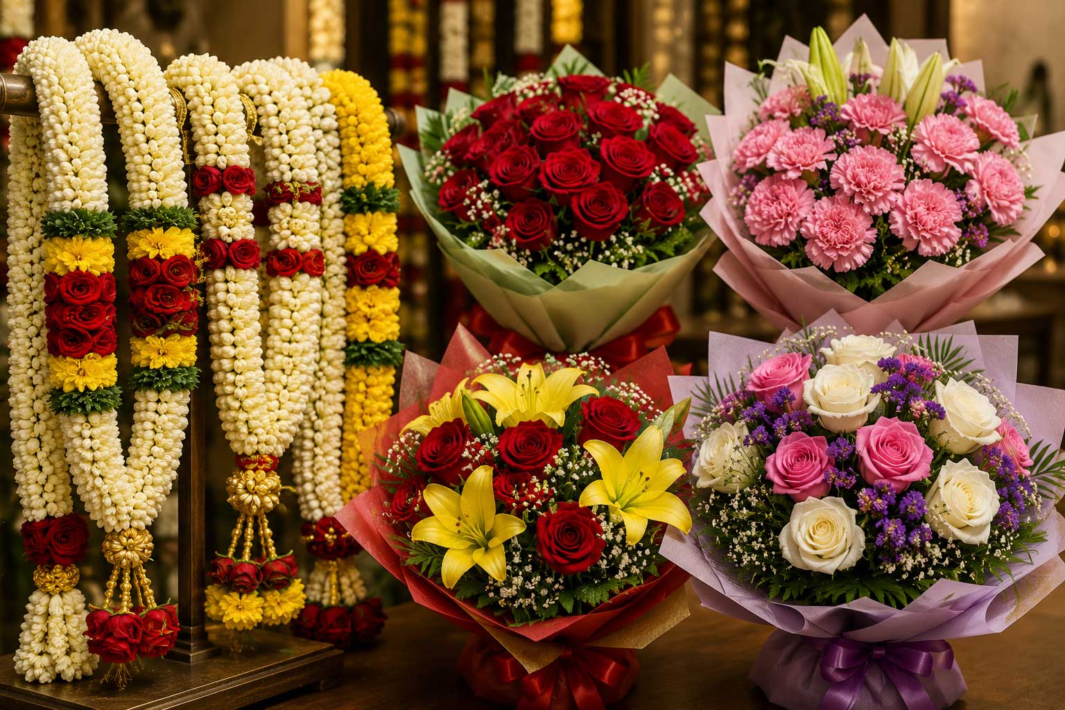 Garland and Bouquet