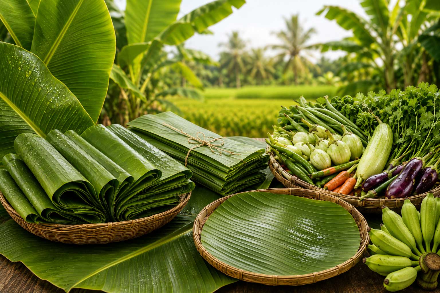 Vegetable and Banana Leaves Supply